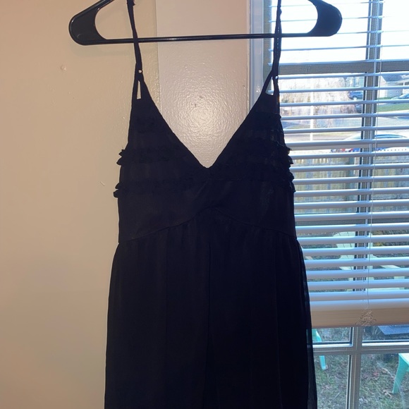Francesca's Collections Dresses & Skirts - Black dress with ruffle details NWT